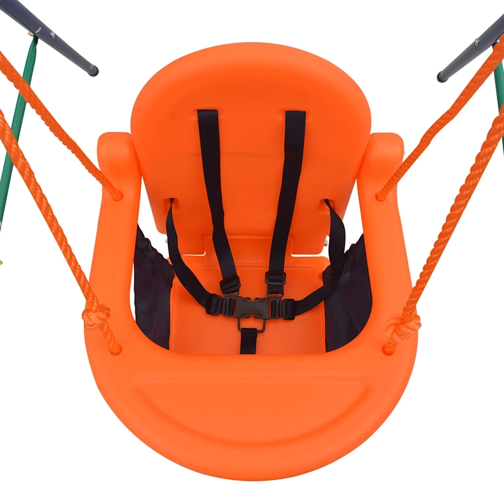 Set Altalena Bimbo con Imbracatura di Sicurezza Arancione 91360