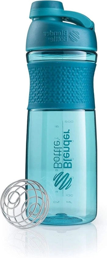 Sommixatore Twist con Tritan Proteine Fitness Shaker con BlenderBall BPA libero 820 ml - azzurro Shaker di Proteine