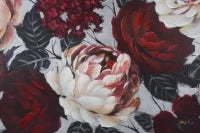Dipinto Su Tela White/Red Flower Lightback150X3,8X76
