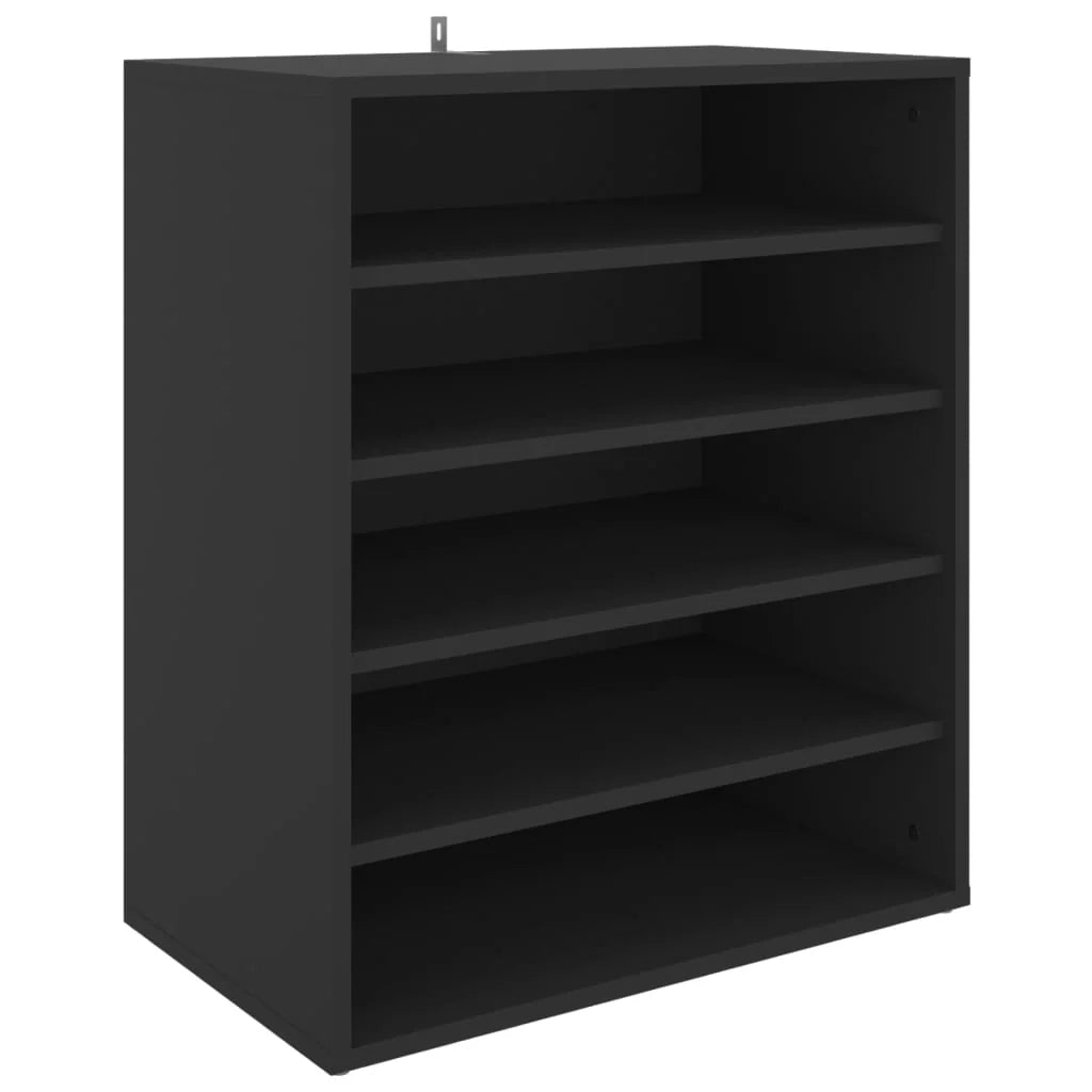Scarpiera mobile contenitore per scarpe mobile per ingresso/corridoio/soggiorno 60 x 35 x 70 cm legno ingegnerizzato nero 02_0022001