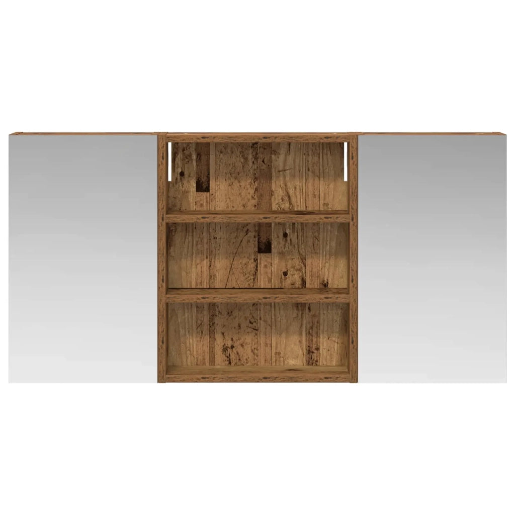 Set di Armadi da Bagno | Armadio da bagno con lo scaffale 3 pz 100 x 10,5 x 50 cm