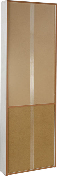 Scarpiera 5 Ante 63x190x18 cm Ossido Bianco