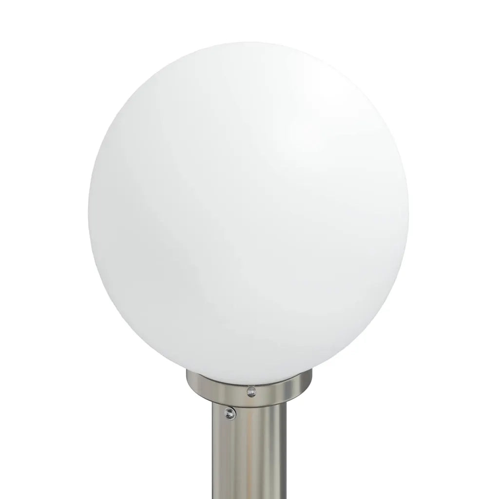 Lampada a paletto con sensore e presa 80 cm Acciaio Inox IP44 4006107