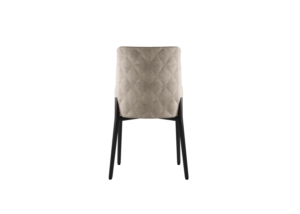 Sedia modello Ambra in tessuto con struttura in metallo resistente per arredo interno - Stones