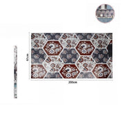 Trade Shop - Rotolo Adesivo Per Muri Parete Carta Da Parati 61cm X 2mt Esagoni Floreali 70859 -