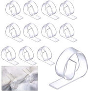 Fermo Tavolo Antiscivolo 12 pezzi - Fermo Tavolo per Esterno - Fermo Tavolo per Tavoli Spessi - Fermo Tavolo Antiscivolo - Adatto per spessori di tavolo fino a 4 cm - Previene lo scivolamento e le pieghe - Fermo Tavolo a clip