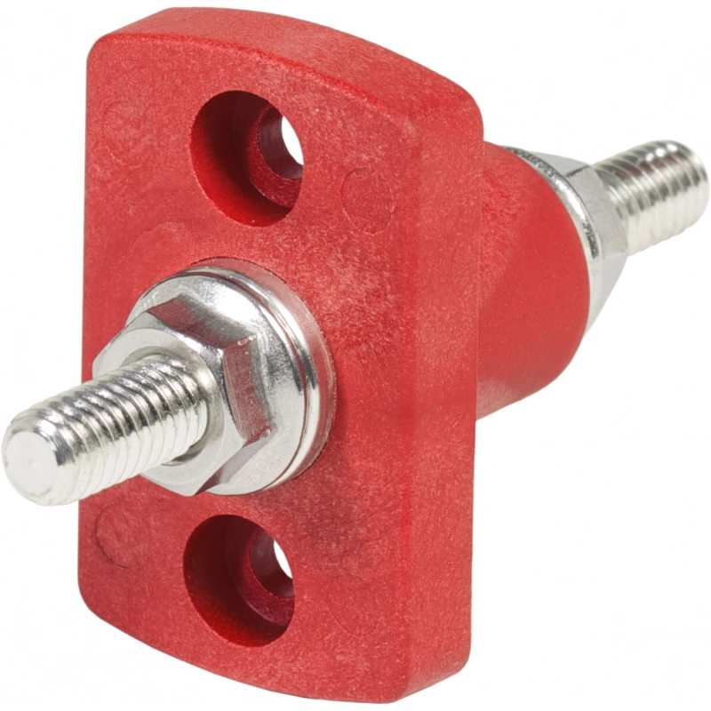 CONNETTORE PASSANTE Ø M10 ROSSO