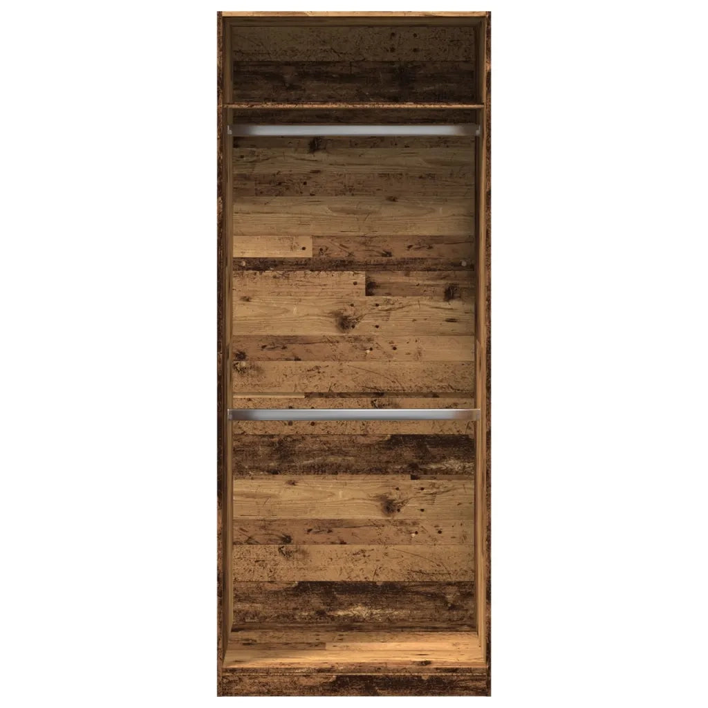Armadio Legno Antico 80x50x200 cm in Legno Multistrato 3307799