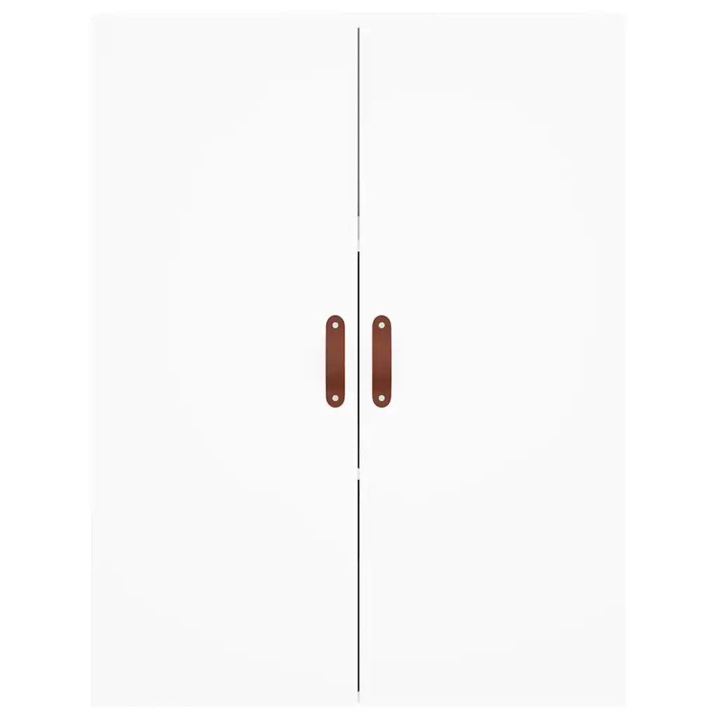 Credenza-Buffet-Armadio da cucina Bianca 69,5x34x180 cm in Legno Multistrato 671746