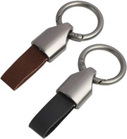 Sostegno per chiavi in pelle di alta qualità - Orefice per chiavi a zoncole - Sostegno per chiavi robusto - Sostegno per chiavi uomo/donna - Etichette per chiavi - 2 pezzi