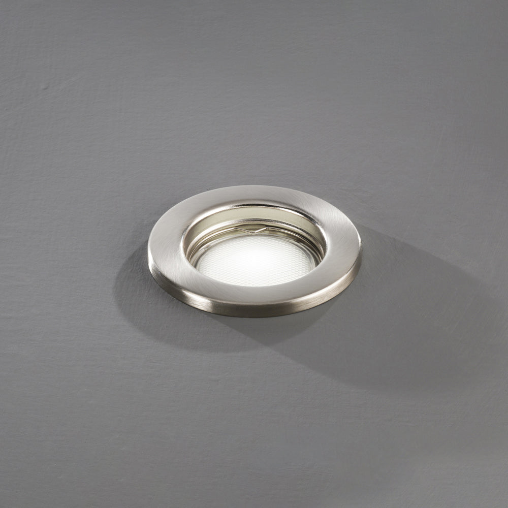 Faretto Da Incasso Contemporaneo Oasis Metallo Cromo Vetro 1 Luce Gu10