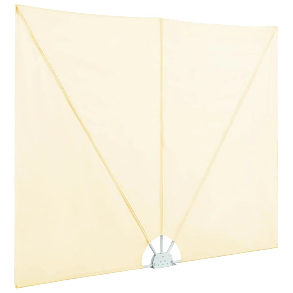 Tenda da sole laterale retrattile/schermo privacy per patio giardino terrazza balcone 300 x 150 cm crema 02_0007067