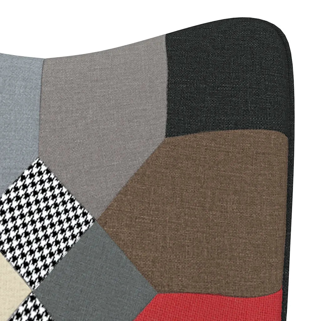 Sedia a Dondolo in Tessuto Patchwork CFW2781070
