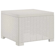 Divano da Giardino a 1 Posto Aspetto Rattan PP Bianco 8011758