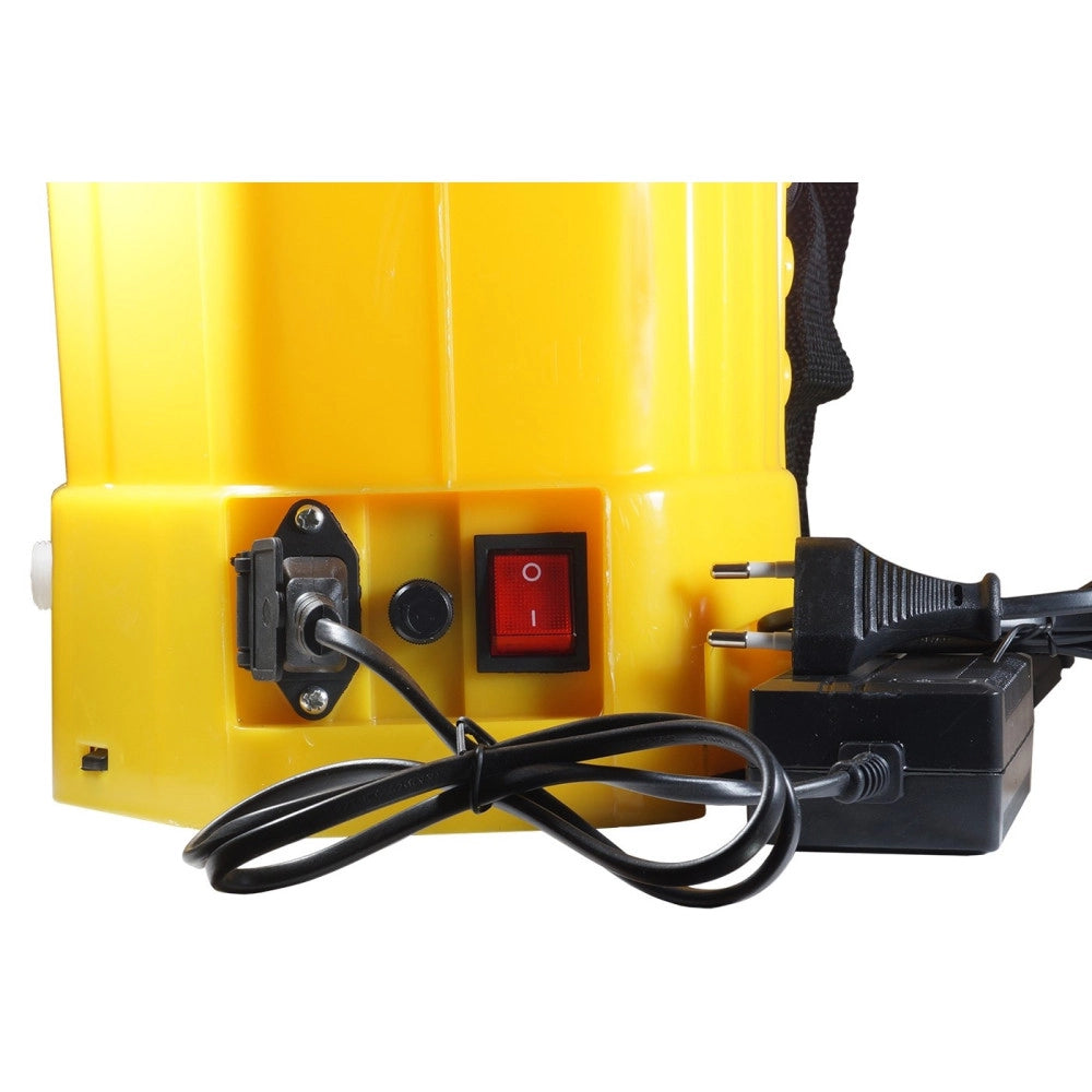 Trade Shop - Pompa A Spalla Elettrica Manuale A Batteria Nebulizzatore Spruzzino 18 Lt -
