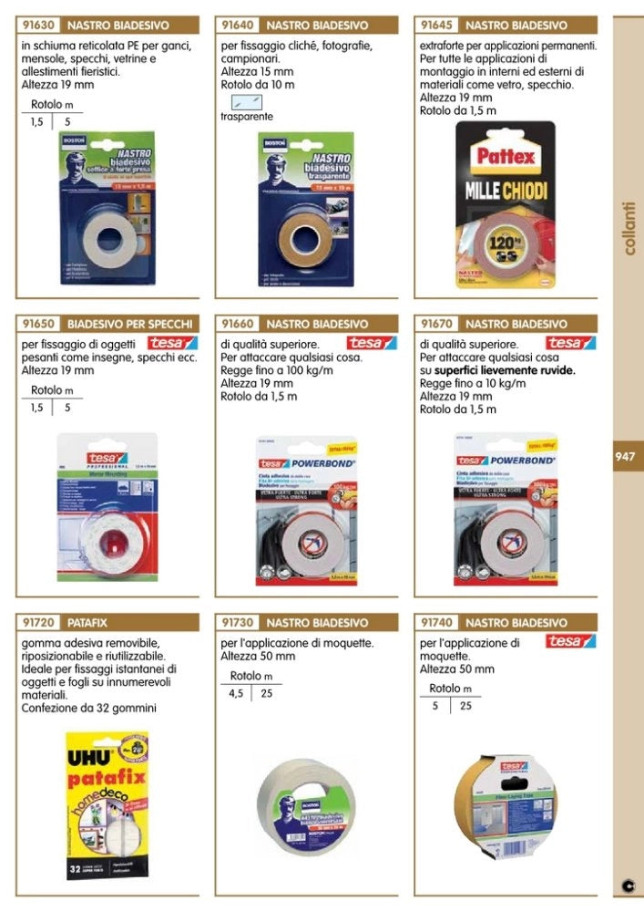 12pz uhu tac patafix super forte fino a kg.2 cod:ferx.50045
