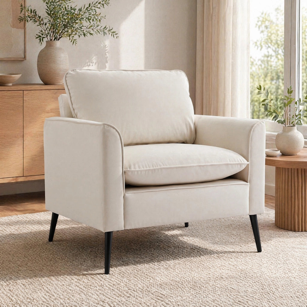 POLTRONA Relax 65x58x35 cm in ecopelle Bianca
