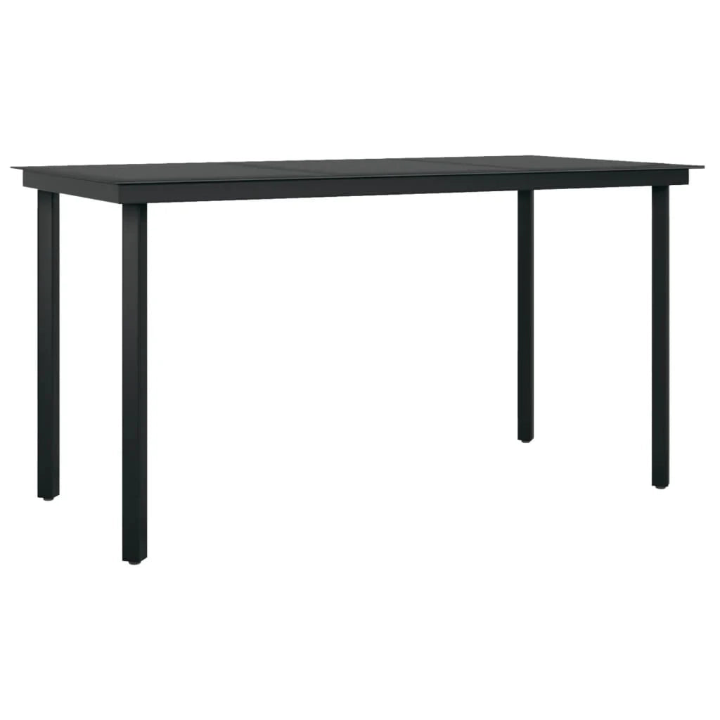 Set da pranzo da giardino 5 pezzi con mobili da esterno e cuscini grigio 02_0014148
