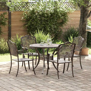 Set da Pranzo per Giardino 5 pcs Bronzo Alluminio 3334700