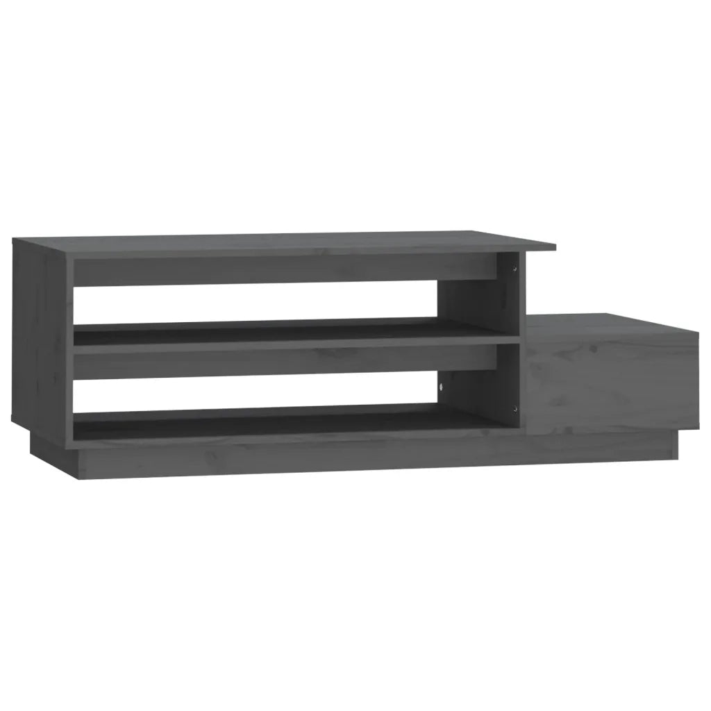Tavolino da salotto | Tavolino da caff¨¨ | Tavolino da Soggiorno Grigio 120x50x40,5cm Legno Massello di Pino