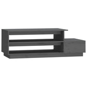 Tavolino da salotto | Tavolino da caff¨¨ | Tavolino da Soggiorno Grigio 120x50x40,5cm Legno Massello di Pino
