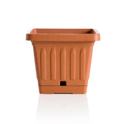 Vaso Fioriera Quadrato con Riserva Colore Terracotta 20 x 20 x 16,5 cm