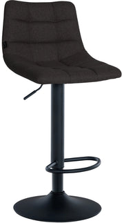Sgabello Jerry in tessuto nero,nero
