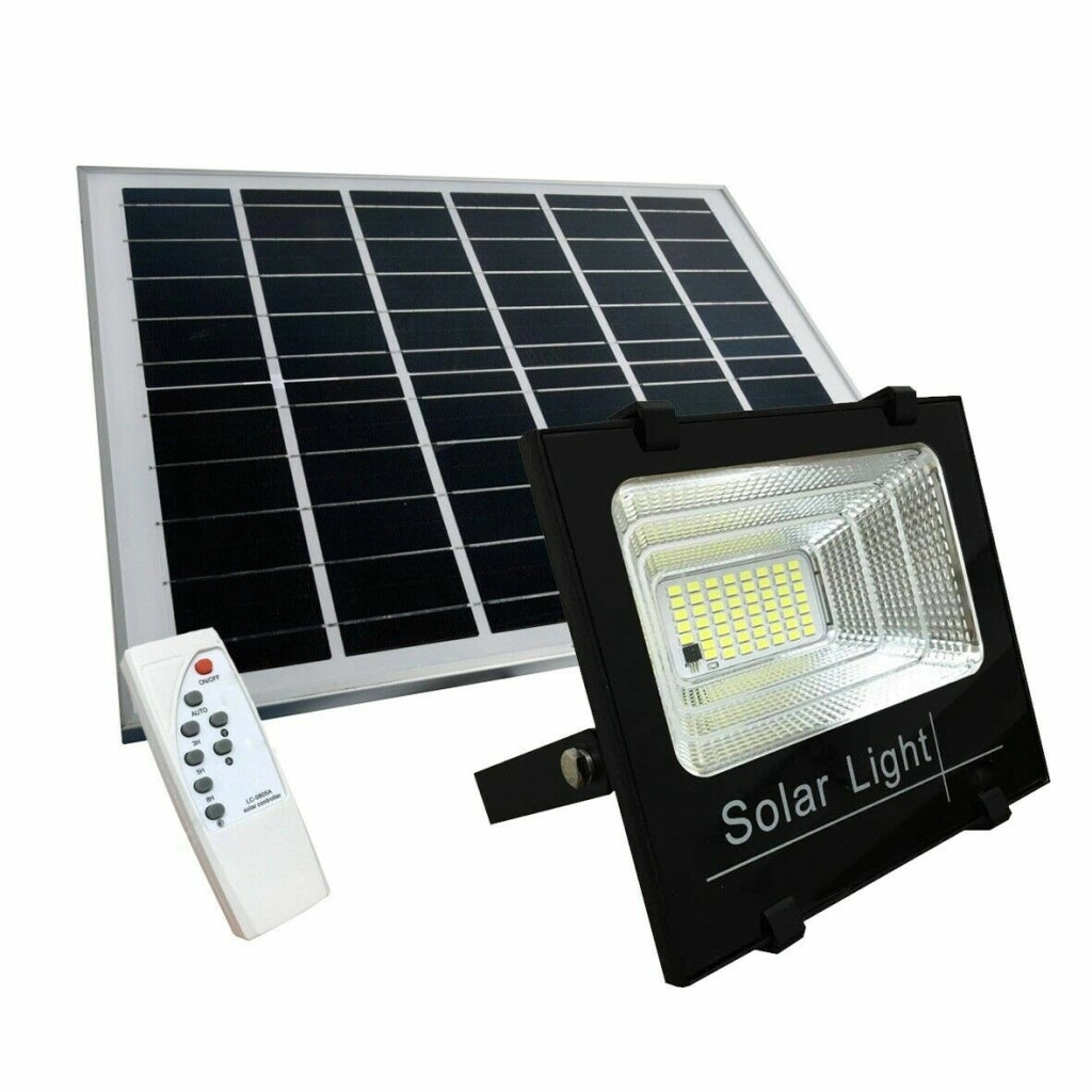 Faretto A Led Da 400W Smd Con Pannello Solare Sensore Crepuscolare E Telecomando
