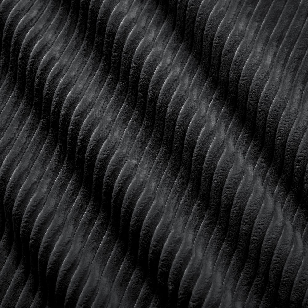 Divano angolare con cuscini ¨C Minimal ¨C velluto nero
