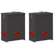 Feeder per pollo 2 pz Nero 32,5 x 20,5 x 43 cm CFW9194391