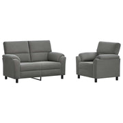 Set di divani 2 pcs Grigio Scuro Velluto 3430421