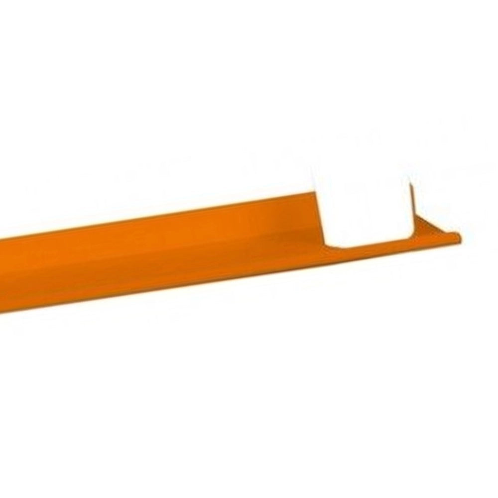 Mensola alluminio arancio con bicchiere