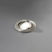 Faretto Incasso Orientabile Contemporaneo Oasis Metallo Cromo Vetro 1 Luce Gu10