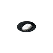Faretto Incasso Orientabile Contemporaneo Oasis Metallo Nero Vetro 1 Luce Gu10