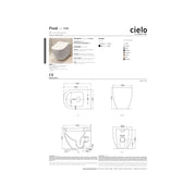 Coppia Di Sanitari a Terra Ceramica Cielo "Fluid" Bianco Lucido
