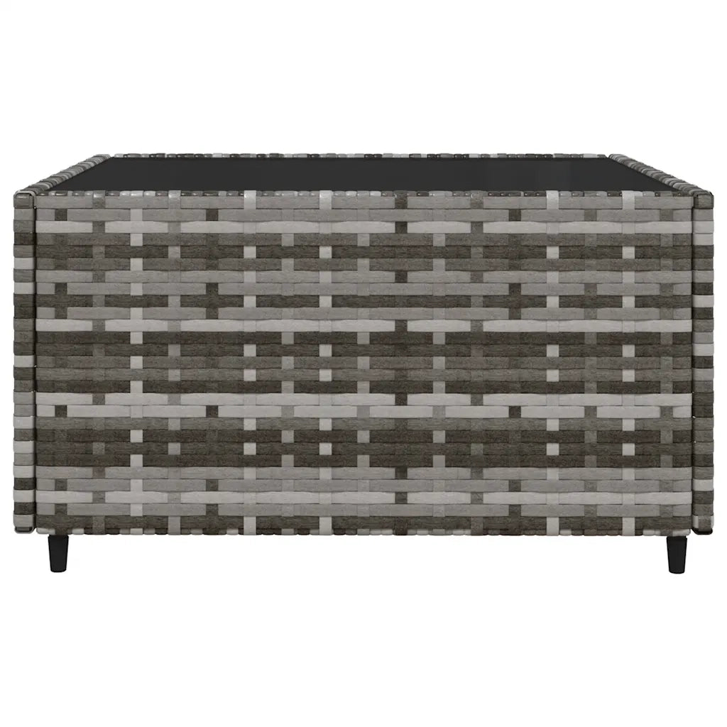 Set Divani da Giardino 4 pz con Cuscini in Polyrattan Grigio 319767