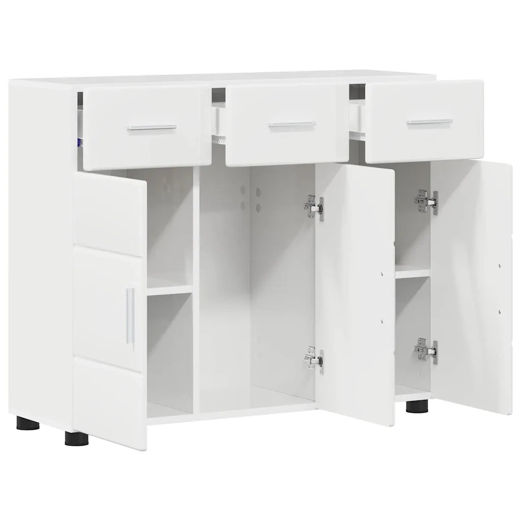 Credenza con porta FLORIN Bianco Lucido 88,5 x 30,5 x 73 cm
