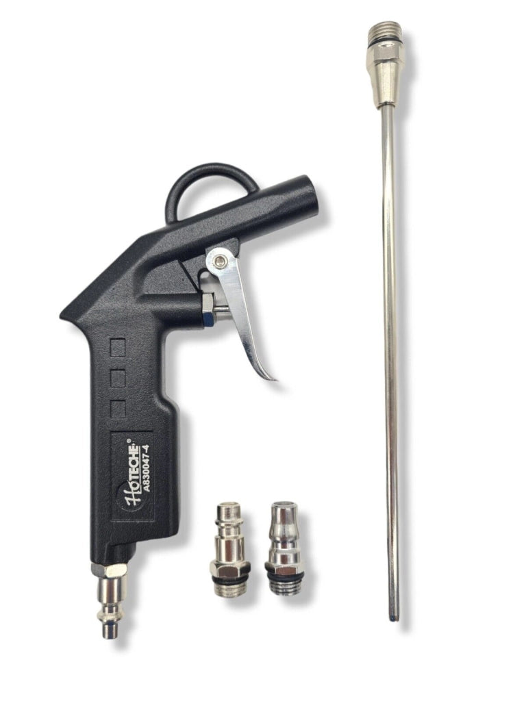 PISTOLA SOFFIAGGIO A CANNA LUNGA PISTOLA ARIA COMPRESSA 200 MM COMPRESSORE 8 BAR