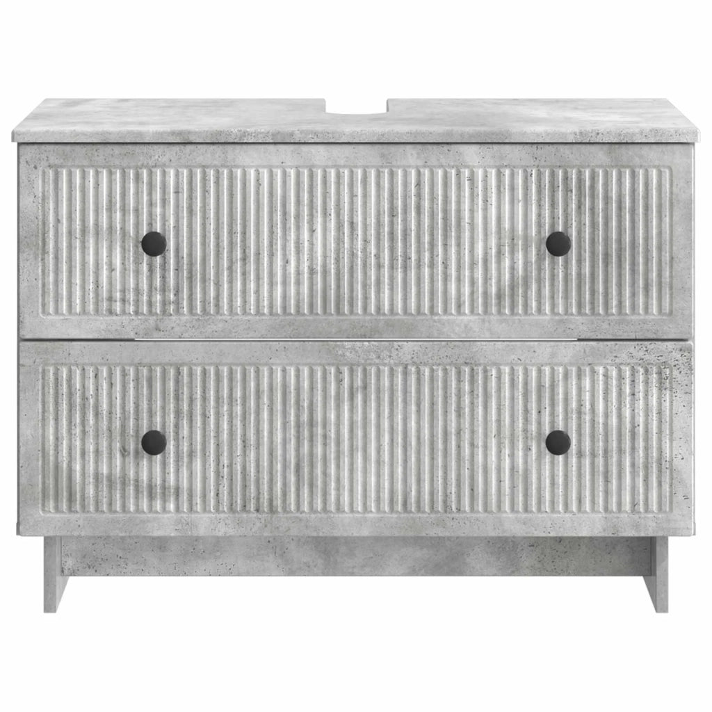 Armadio per Lavabo da Bagno EDE Grigio Cemento 82 x 41 x 59 cm 895918