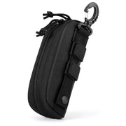 Casella per occhiali - Tessuto Oxford - Portatile e impermeabile - Nero - Ideale per occhiali da lettura e da sole - Perfetto per uso outdoor e quotidiano