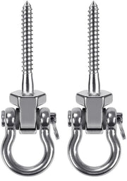 Sostegno oscillante in acciaio inox 304 robusto - 2 pezzi - Adatto per schiuse/yogamatte - Idoneo per interni/esterni - Incluso supporto a rotolamento