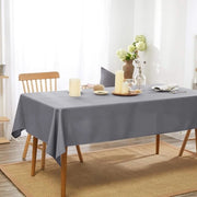 Tappeto da tavola impermeabile Tavolo quadrato con effetto lotus in poliestere Rimovibile per tavolo da pranzo Parte Grigio 130x280cm