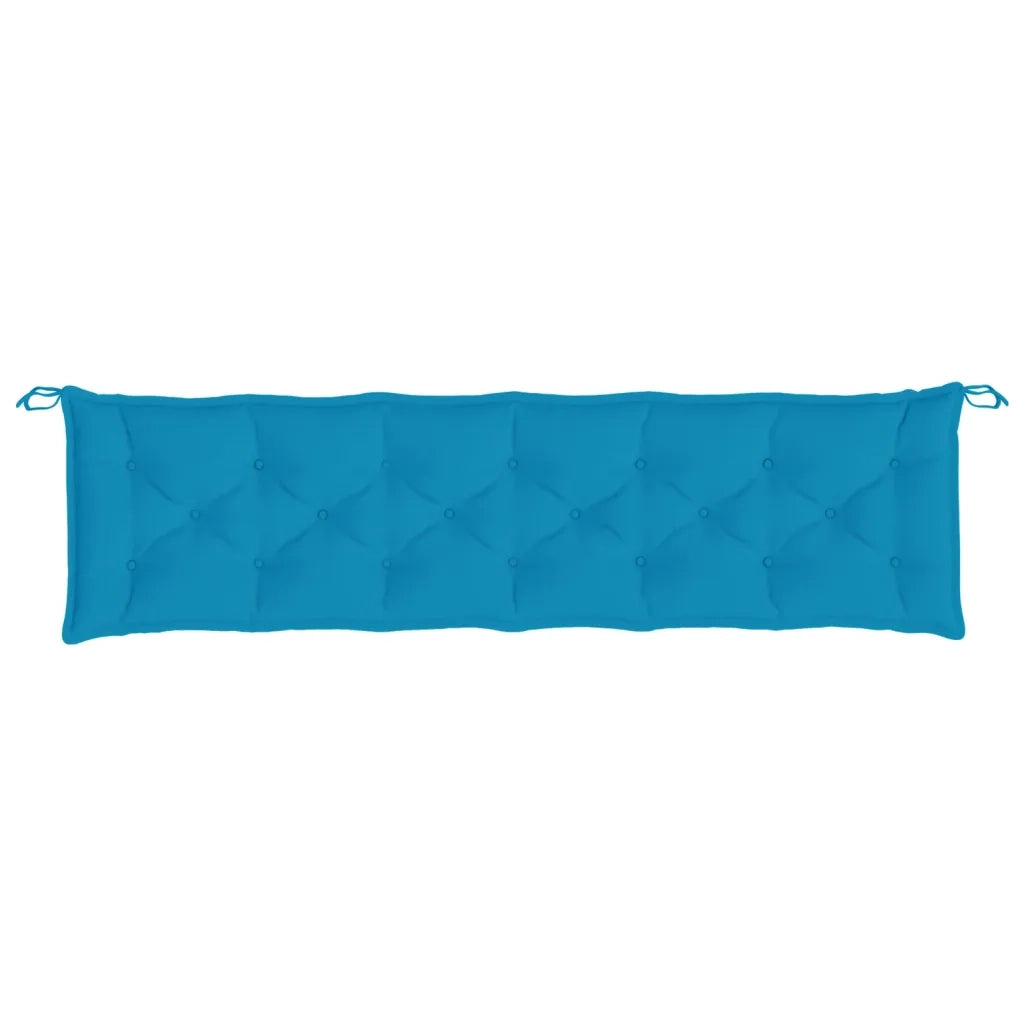 Cuscini per Panca 2 pz | Cuscini per sedie Azzurri 200x50x7 cm in Tessuto Oxford