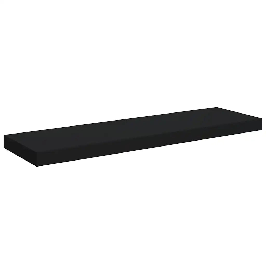 Scaffale a Parete Nero 80x23,5x3,8 cm in MDF 323835