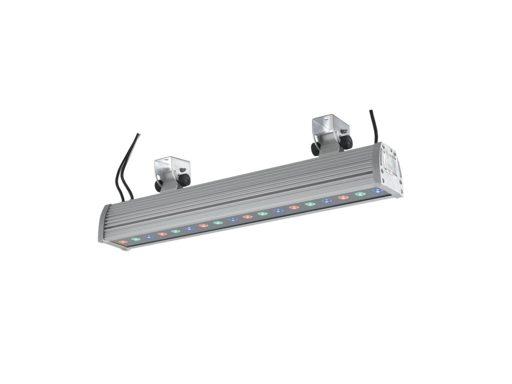 PROIETTORE LED WALLWASHER ALLUMINIO 136W RGB DIMMERABILE IP65 56,5X15,4X8,55CM