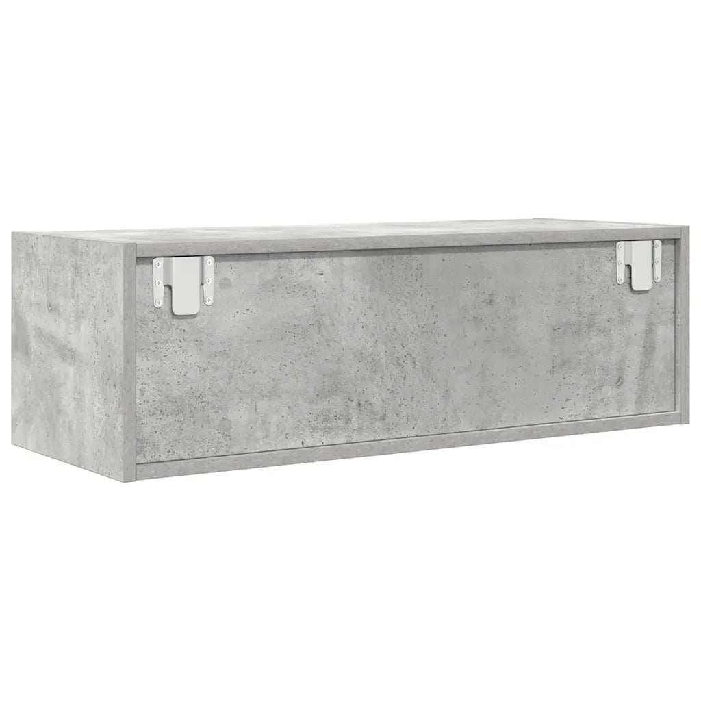 vidaXL Mobile per TV Grigio Cemento 80x31x25,5 cm Legno Multistrato