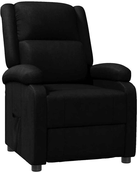 Fauteuil regolabile in pelle sintetica nera