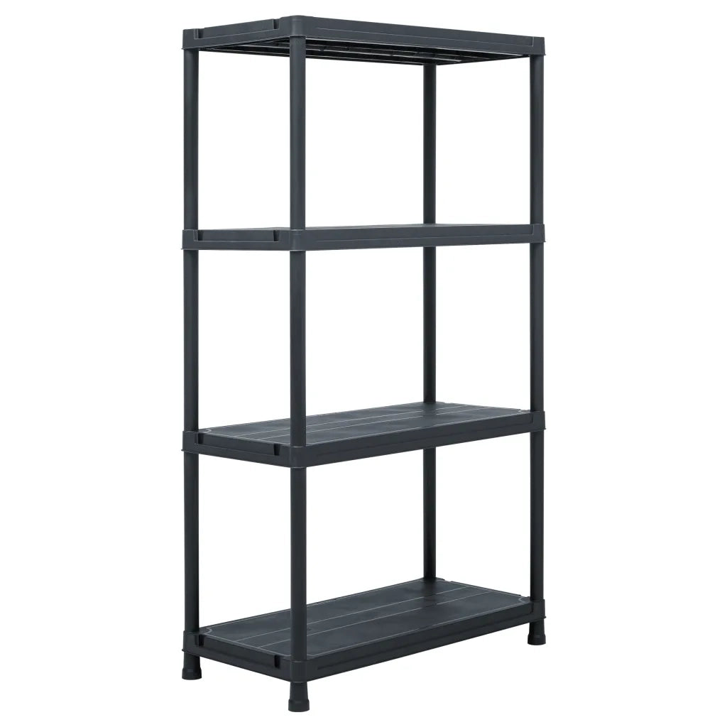 Scaffali 5 pz 60x30x138 cm Nero in Plastica CFW4118152