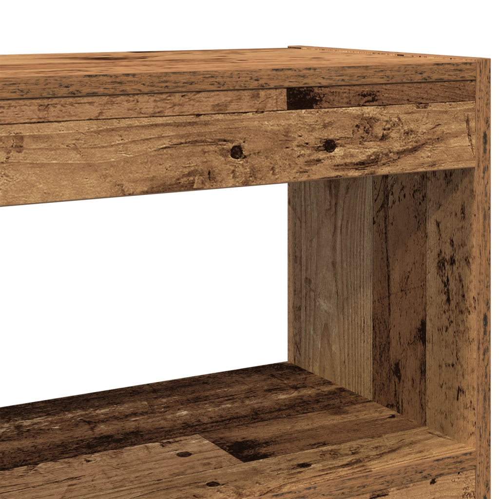 Libreria/Divisoria in Legno Vintage, 100x30x72 cm, Realizzata in Legno Compresso