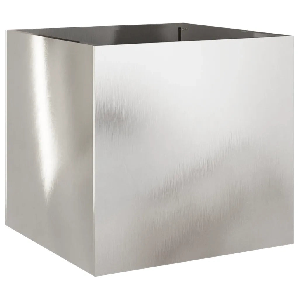 Fioriera Argento 49x47x46 cm in Acciaio Inox 841567